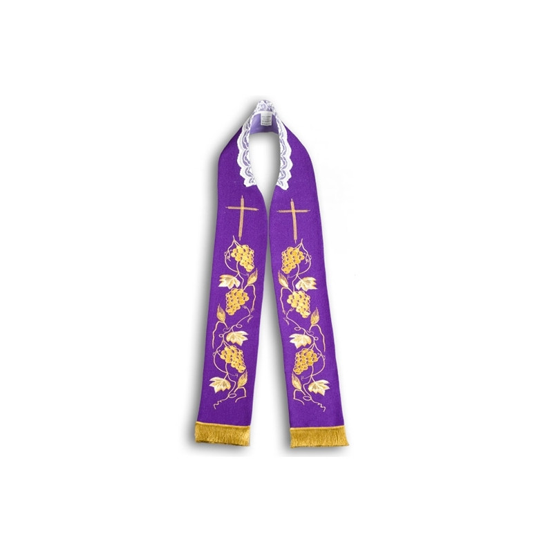 Embroidered priest's stole (31) - Best Catholic Shop