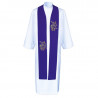 Alpha and Omega priest stole - embroidered (4) - Image 2
