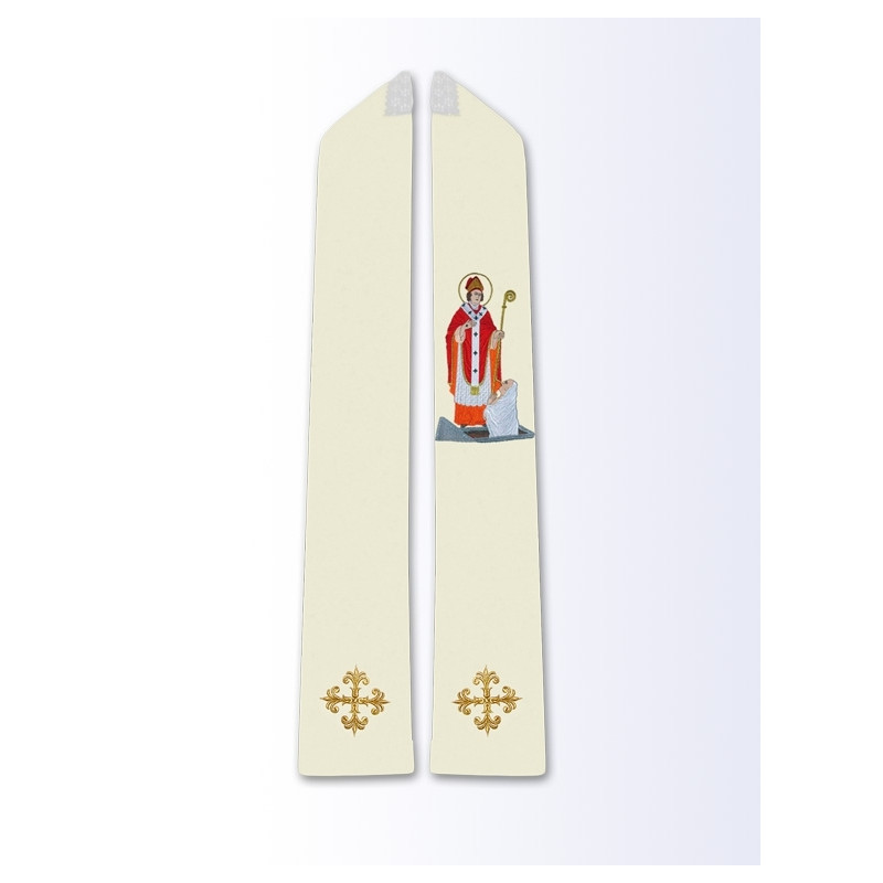 Stole with the image of St. Stanislaus - bishop and martyr - Best Catholic Shop
