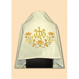 Embroidered humeral veil - brocade fabric (15)