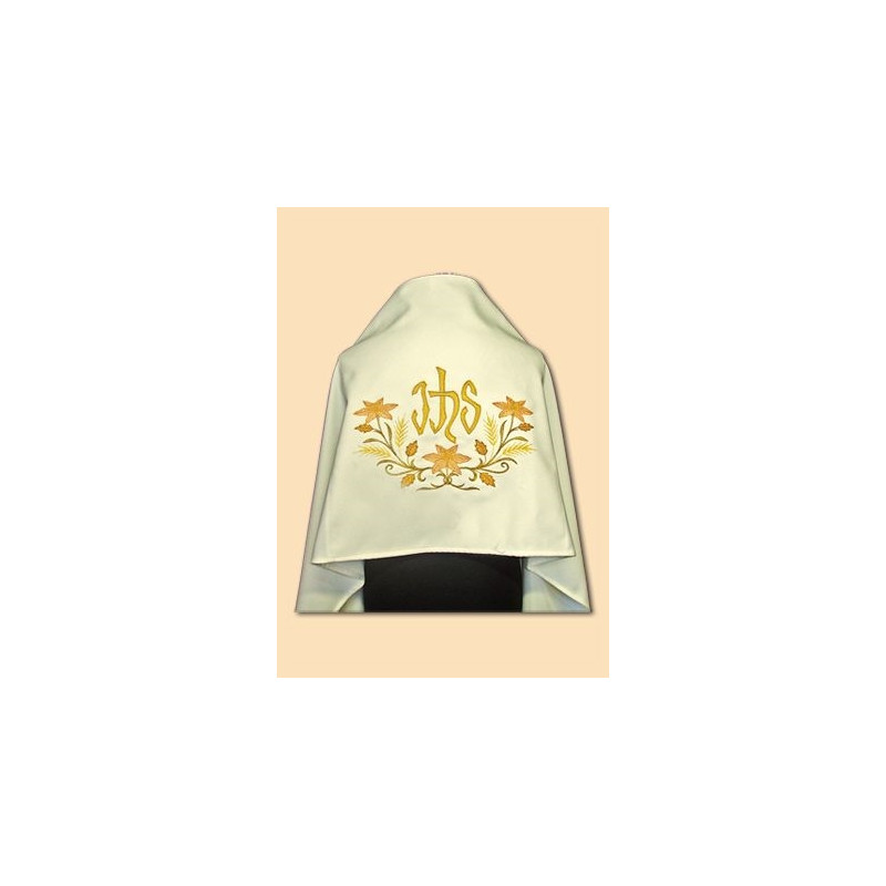 Embroidered humeral veil - brocade fabric (15) - Best Catholic Shop