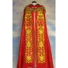 Embroidered cope - IHS red - rosette (1) - Image 1