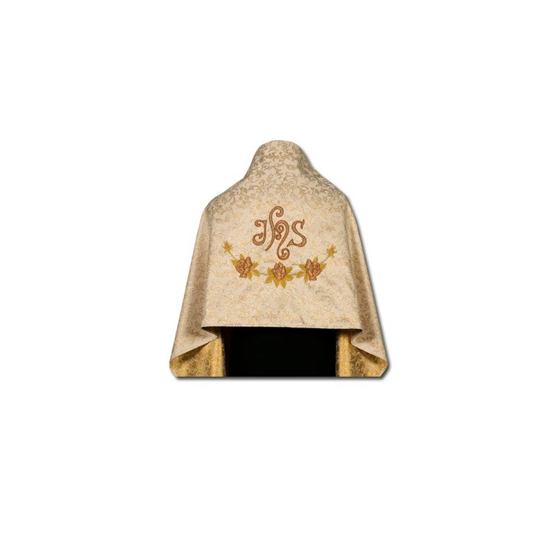 Embroidered humeral veil - brocade fabric (7) - Best Catholic Shop
