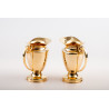 Set of water and wine cruet - gold plated - Image 1