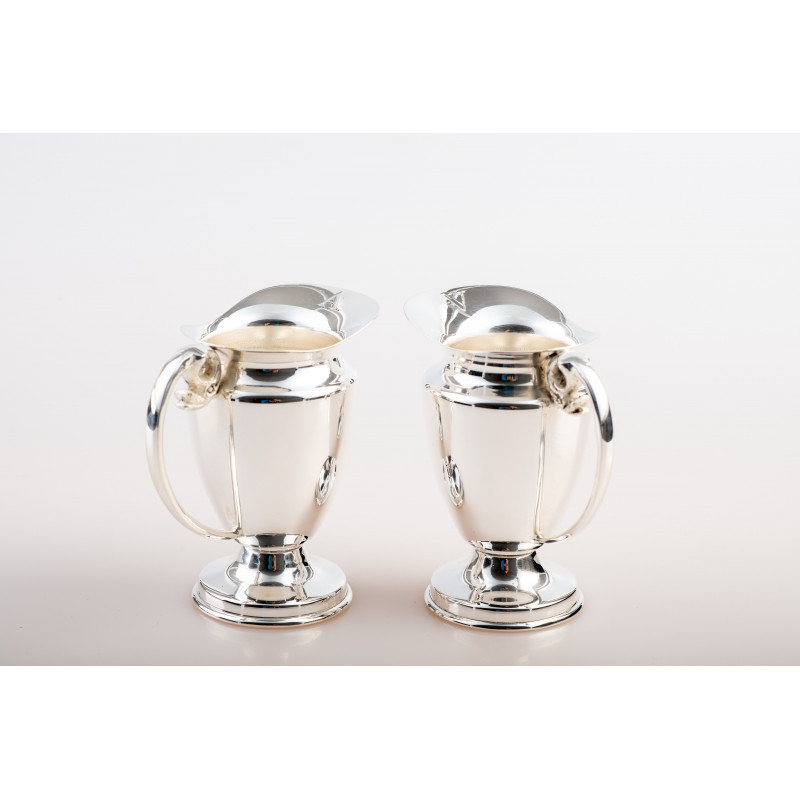Water and wine cruet set - nickel plated - Best Catholic Shop