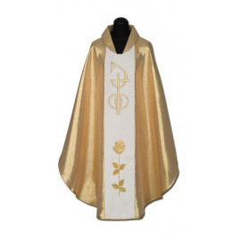 Gold embroidered wedding chasuble