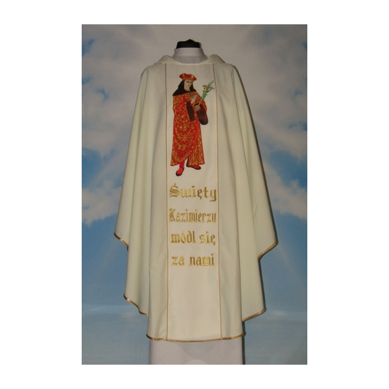 Chasuble with the image of St. Casimir - Best Catholic Shop