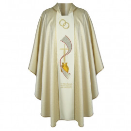 Gold embroidered wedding chasuble (A)