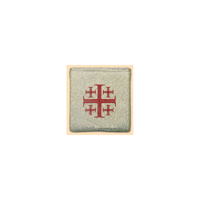 Burse to ailing - red Jerusalem cross , gold color (29) - Best Catholic Shop