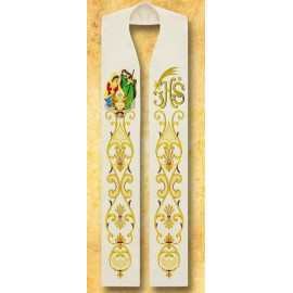 Embroidered Christmas stole (2)