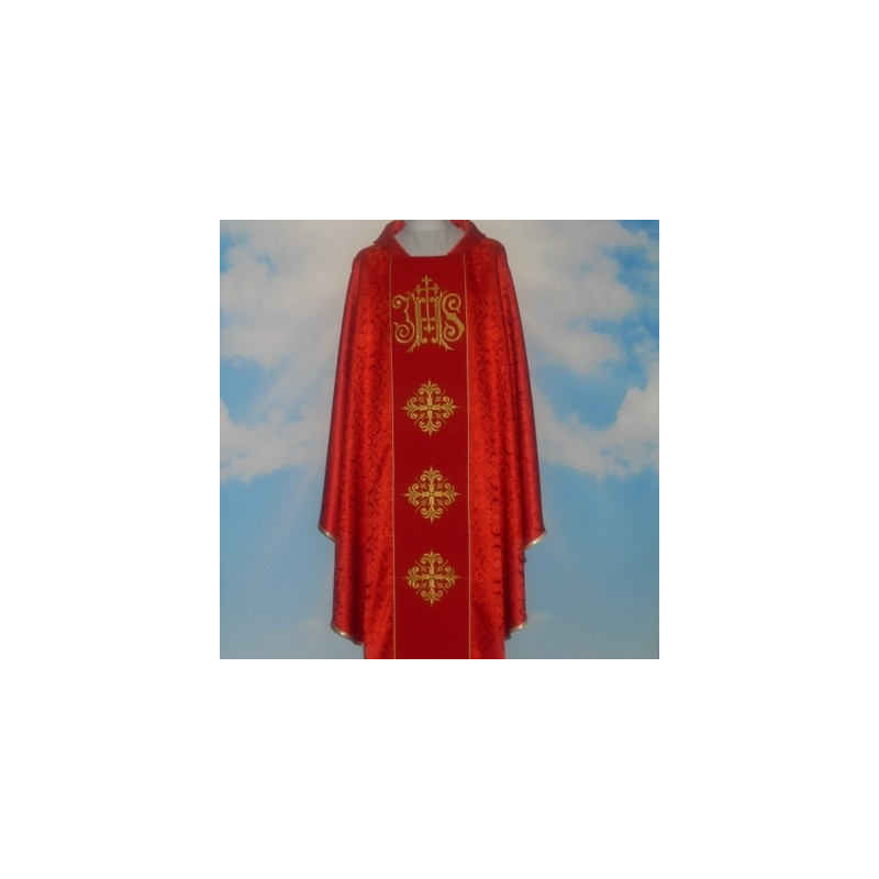 Chasuble with computer-embroidered belt (620) - Best Catholic Shop