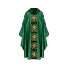 Gothic chasuble, embroidered cross - liturgical colors (5) - Image 1