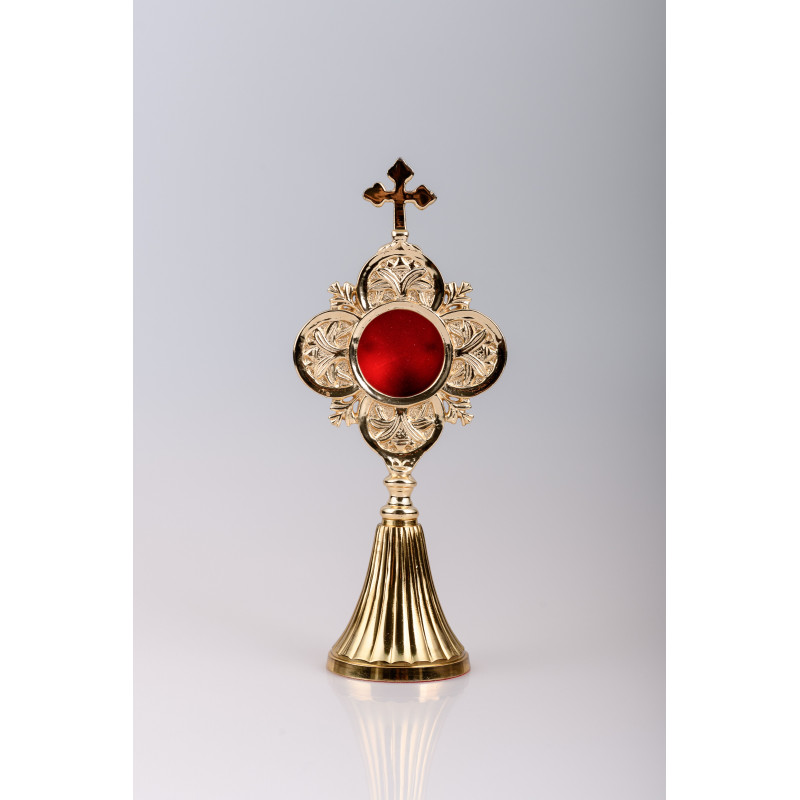 Gold-plated reliquary 22 cm (18) - Best Catholic Shop