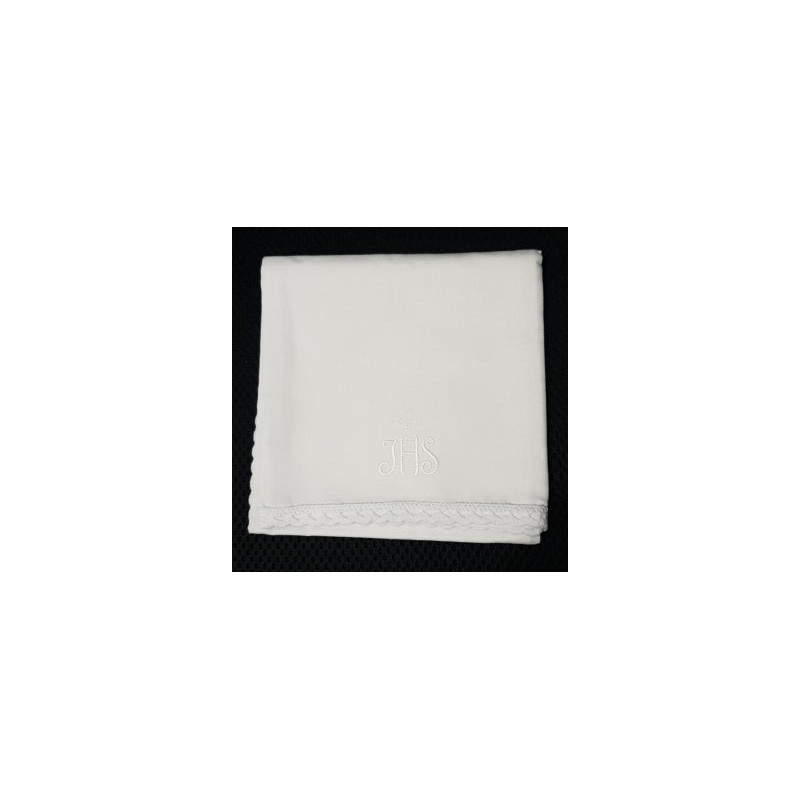 Corporal with white IHS and cross - 100% cotton - Best Catholic Shop