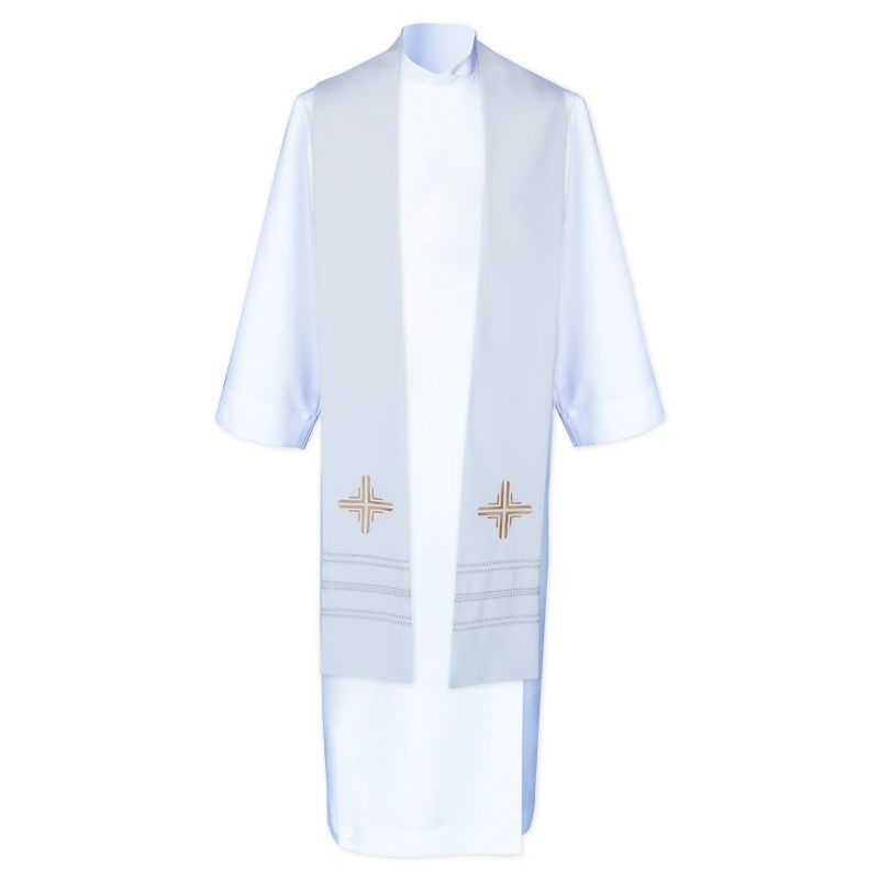 Conceleba stole - tropic + hemstitch (7) - Best Catholic Shop