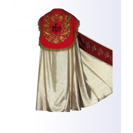 Gold cope with red belt + stole