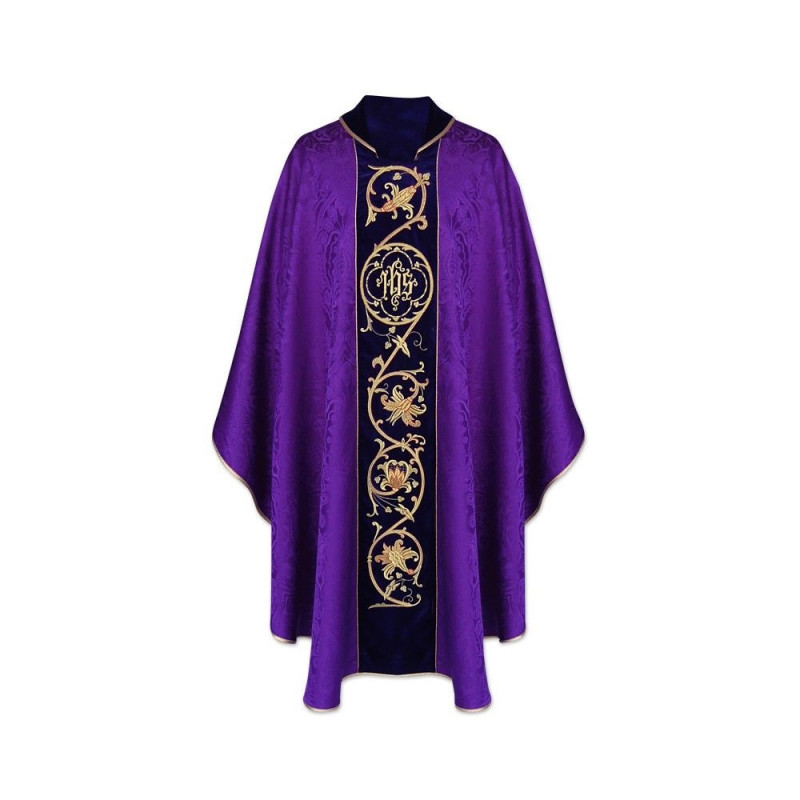 IHS Gothic Chasuble - Liturgical Colors (12) - Best Catholic Shop