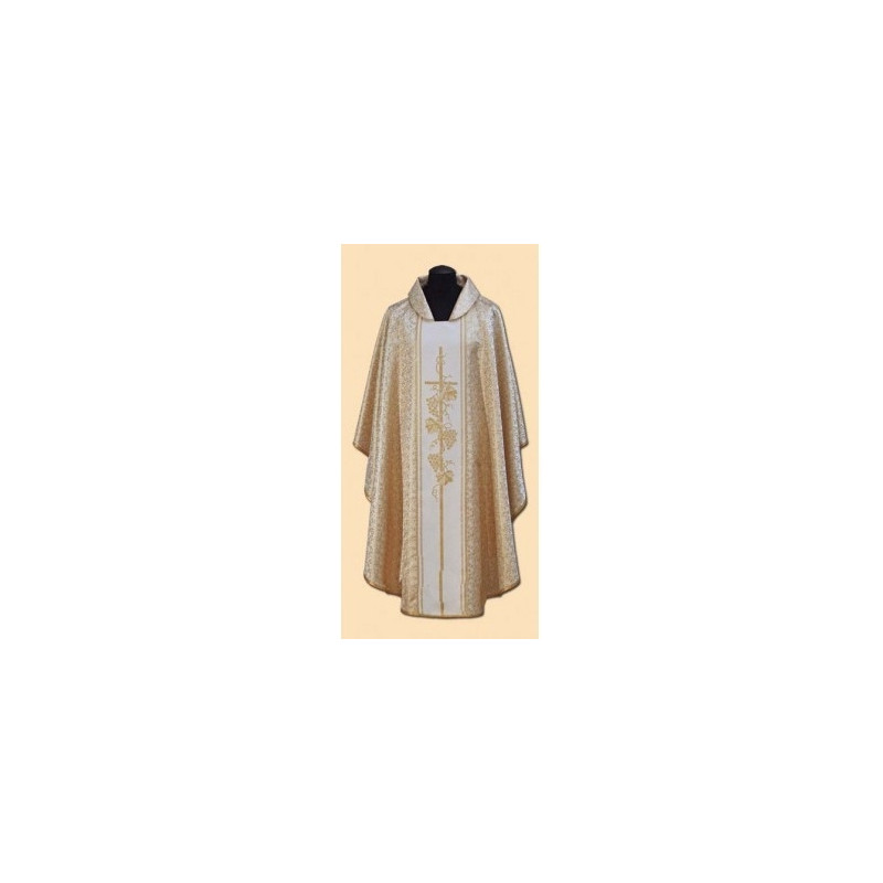 Gold embroidered chasuble (43A) - Best Catholic Shop