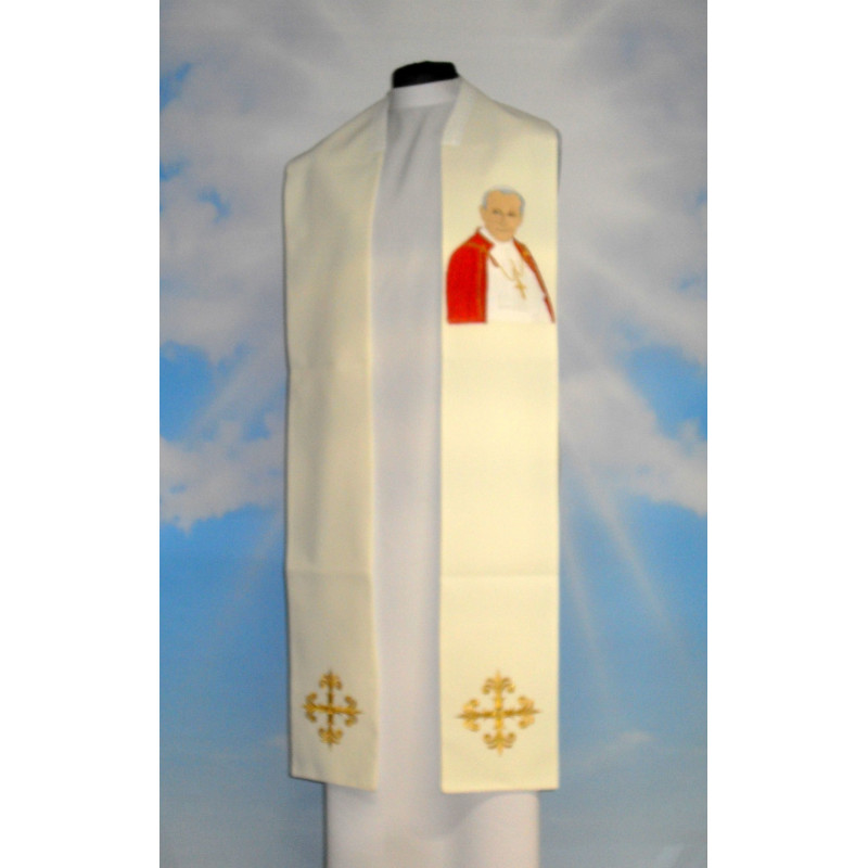 Stole with the image of Saint John Paul II - Best Catholic Shop