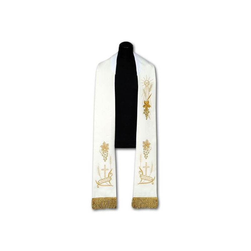 IHS embroidered priest's stole (95) - Best Catholic Shop