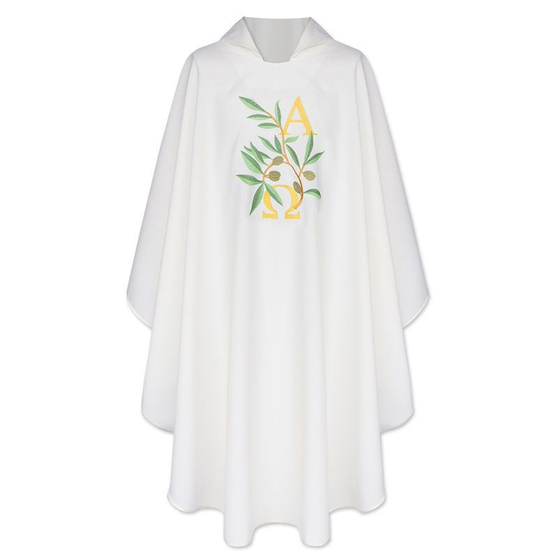 Alpha Omega Chasuble + ears (liturgical colors) - Best Catholic Shop