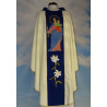 Embroidered ecru chasuble - MB Helper of the Faithful - Image 1