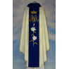 Embroidered ecru chasuble - MB Helper of the Faithful - Image 2