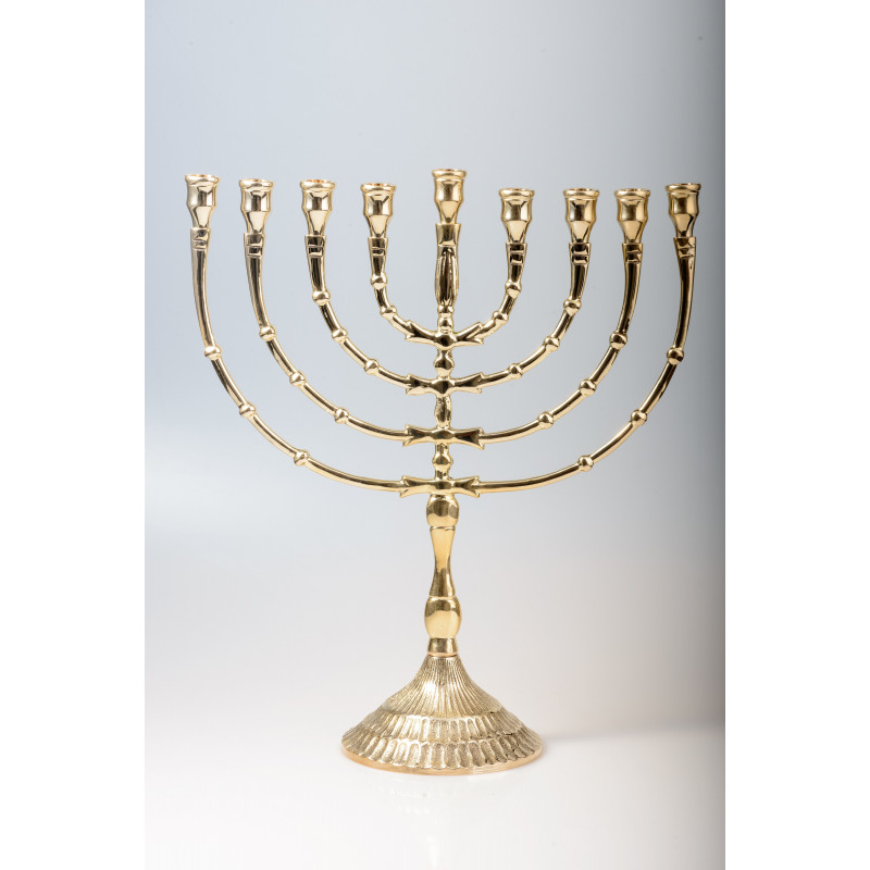 Menorah candlestick - 9 candles - 32 cm - Best Catholic Shop