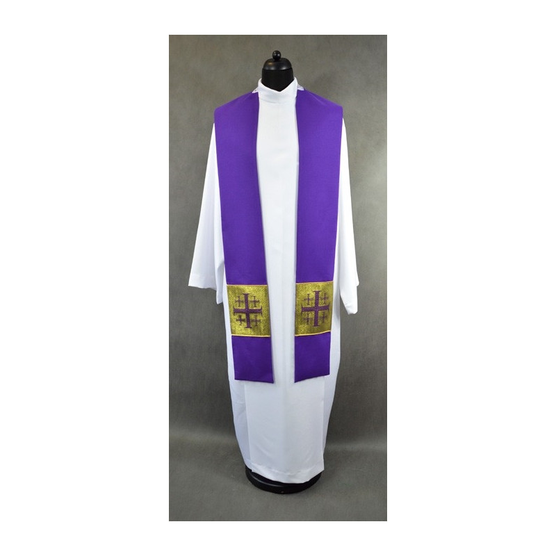 Violet stole with crosses - Best Catholic Shop