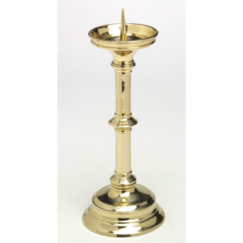 Altar candlestick in solid brass - 32 cm - Best Catholic Shop