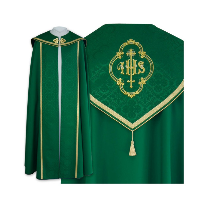 Cope gothic pattern IHS - cotton-stretch fabric (22) - Best Catholic Shop