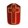 Roman chasuble IHS - liturgical colors, jacquard (29) - Image 2