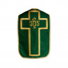 Roman chasuble IHS - liturgical colors, jacquard (29) - Image 4