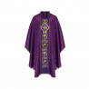 Gothic chasuble IHS georgette - liturgical colors (20) - Image 3