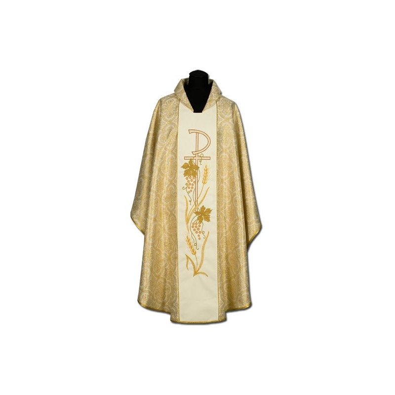 Gold, embroidered chasuble (018) - Best Catholic Shop