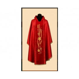 Damask chasuble, velvet belt (08A)