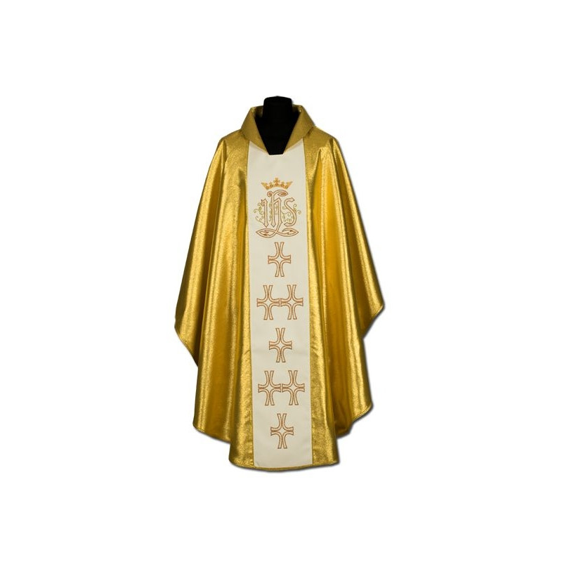Gold embroidered chasuble (020) - Best Catholic Shop