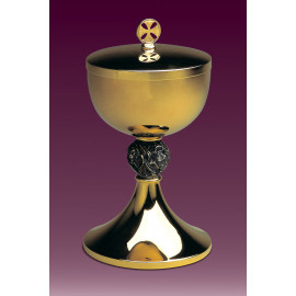 Ciborium with four evangelists, in animal themes, smooth
