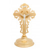 Brass reliquary, gilded - 29 cm - Image 1