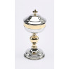 Maltese ciborium, gilded - 19 cm (2) - Image 1