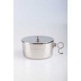 Ciborium, silver plated with closure - 6.5 cm