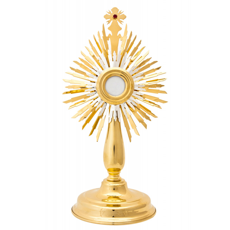 Brass reliquary, gilded - 33 cm - Best Catholic Shop