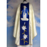 Embroidered chasuble, navy blue belt - MB Rosary - Image 1
