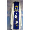 Embroidered chasuble, navy blue belt - MB Rosary - Image 3