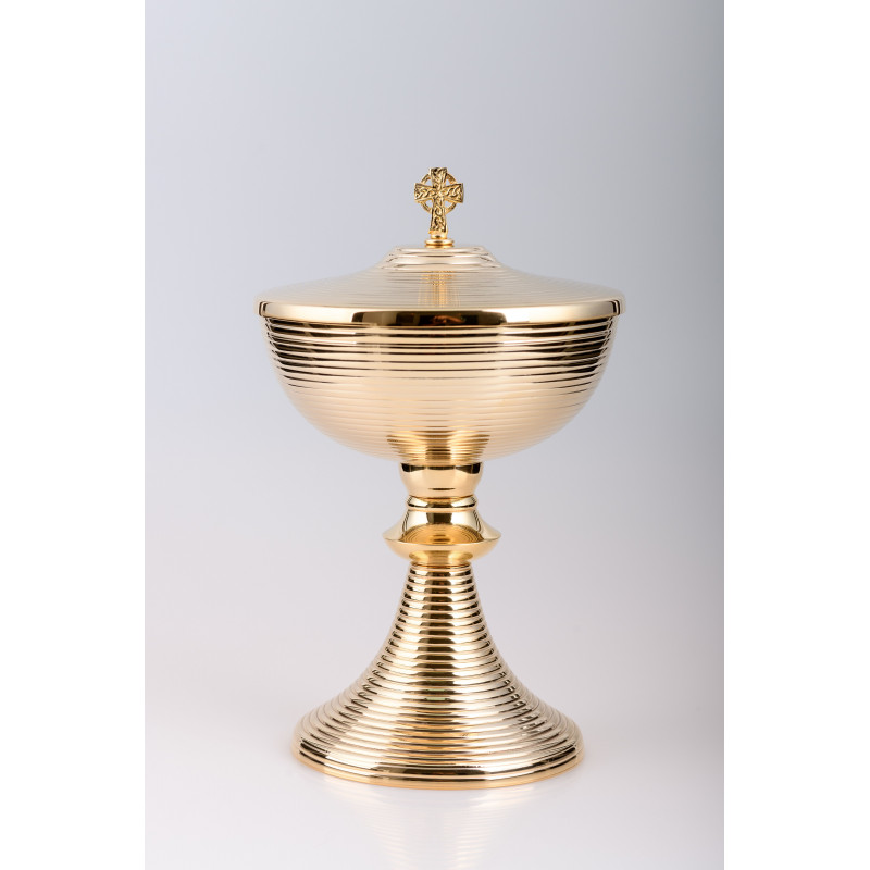 Ciborium, brass, gold plated - 24 cm (34) - Best Catholic Shop