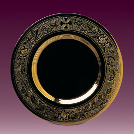 Church paten, engraved