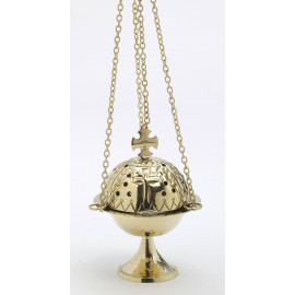 Brass thurible, gold colour 16 cm