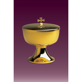 Ciborium, gold plated, brass