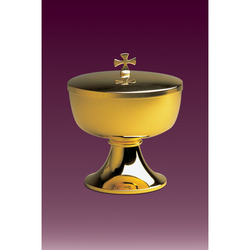 Ciborium, gold plated, brass - Best Catholic Shop