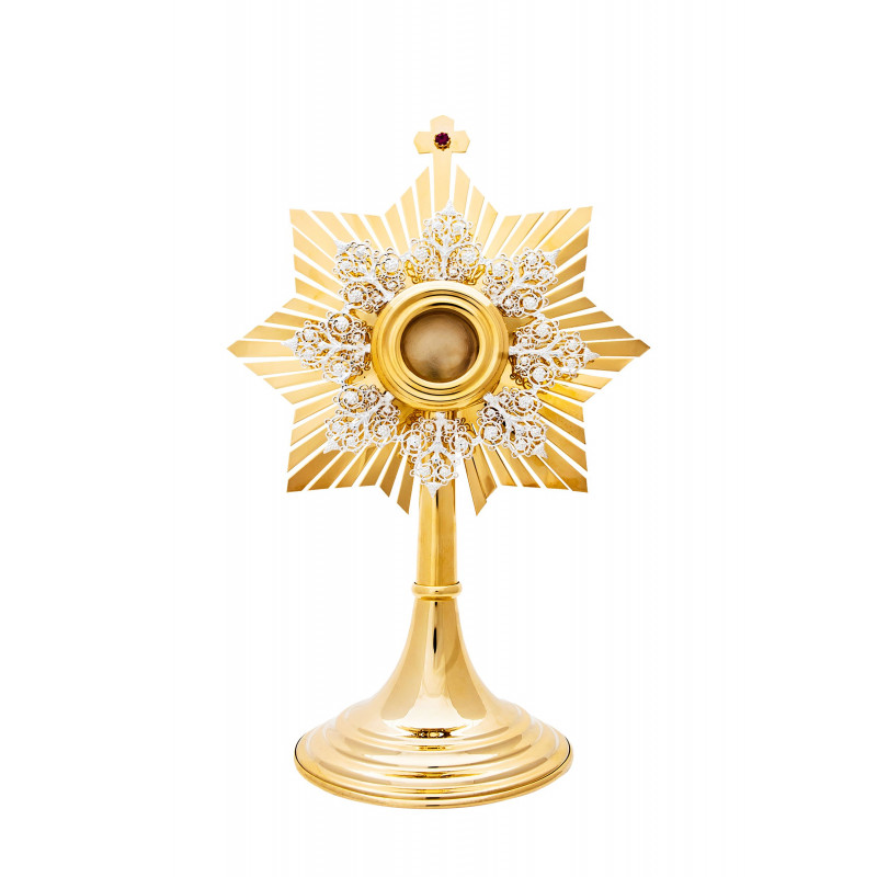 Brass reliquary, gilded - 31 cm - Best Catholic Shop